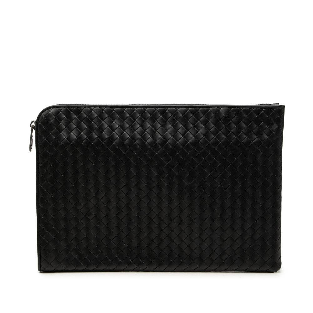 Pre-Loved Bottega Veneta Medium Nappa Intrecciato Document Case